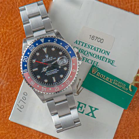 Vendesi Rolex GMT Master 16700 pepsi swiss only dial full